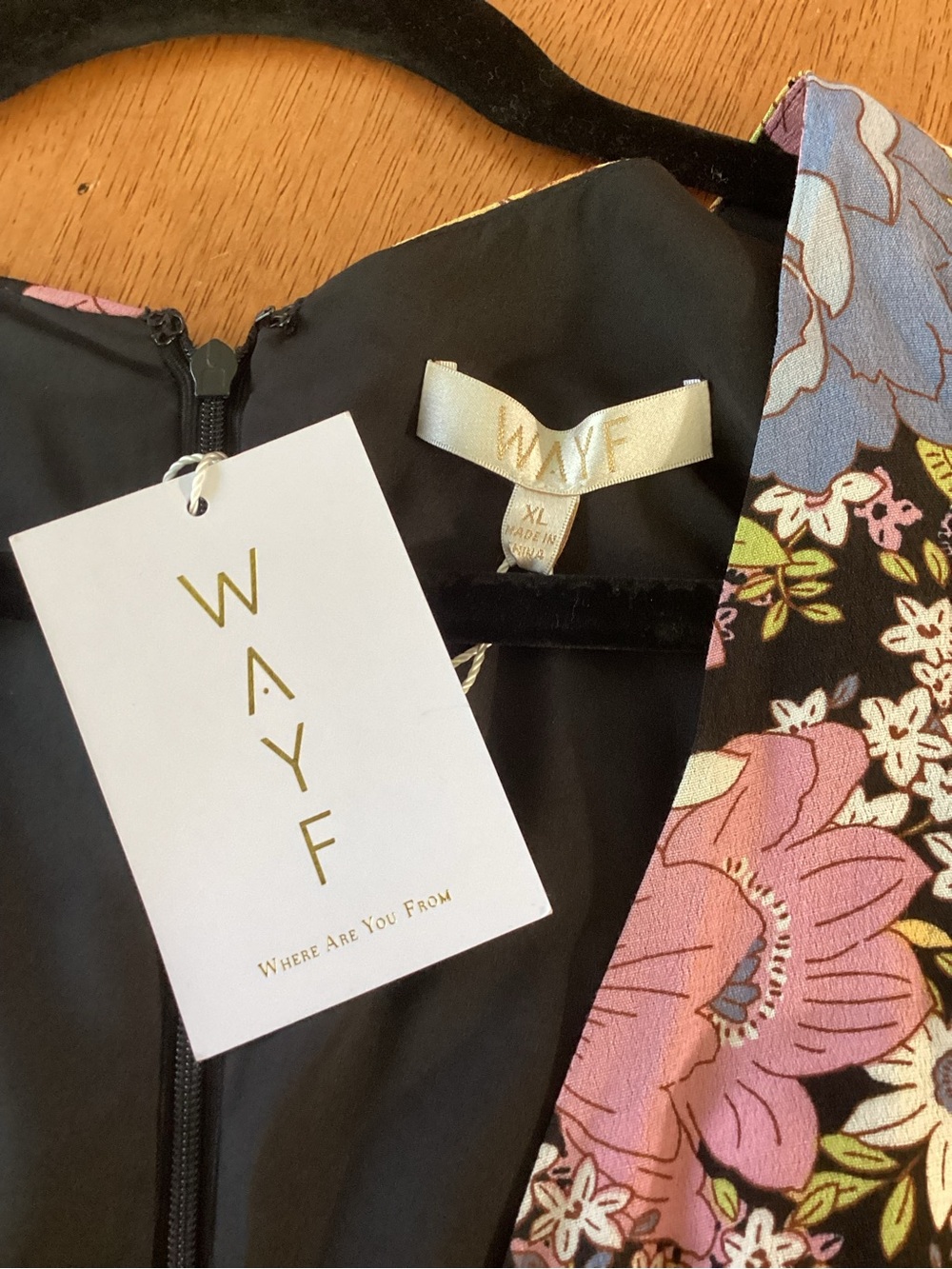 NWT WAYF Rosalind Cutout Front-Tie Floral Midi Dress XL - Anthropologie - Picture 8 of 13